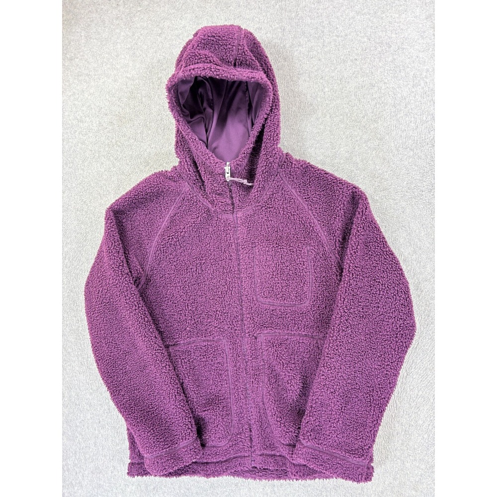 The North Face SHERPA Full Zip Hoodie Jacket (Women's‎ Small) Purple
